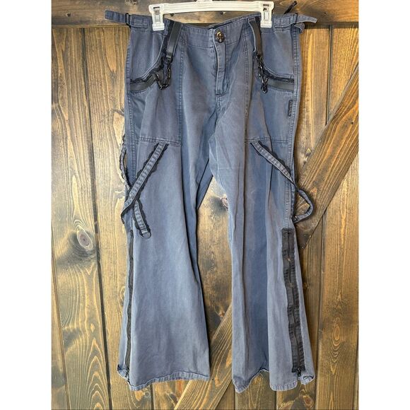 Tripp NYC Lace & Chains 100% Cotton Wide Leg Pants - Picture 1 of 14